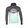 Bassem Lifestyle Sudadera con capucha Chicos - gris oscuro, mint