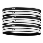 Ropa Nike Nike Swoosh Sport Tipped Cinta Para El Pelo Pack De 6-Blanco,Negro