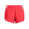Fly By 3in Pantalones Cortos Mujeres-Rojo,Blanco