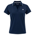 Ropa de tenis Tecnifibre Tecnifibre Team Tech Polo Mujeres - azul oscuro
