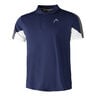 Club 22 Tech Polo Hombres-Azul Oscuro,Blanco