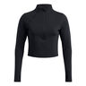 Launch Elite Half Zip Camiseta De Running Mujeres-Negro