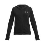 Ropa Under Armour Under Armour Rival Fleece LU Sudadera Con Cremallera Chicas-Negro