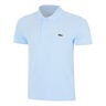 Ribbed Collar Polo Hombres - azul claro, verde
