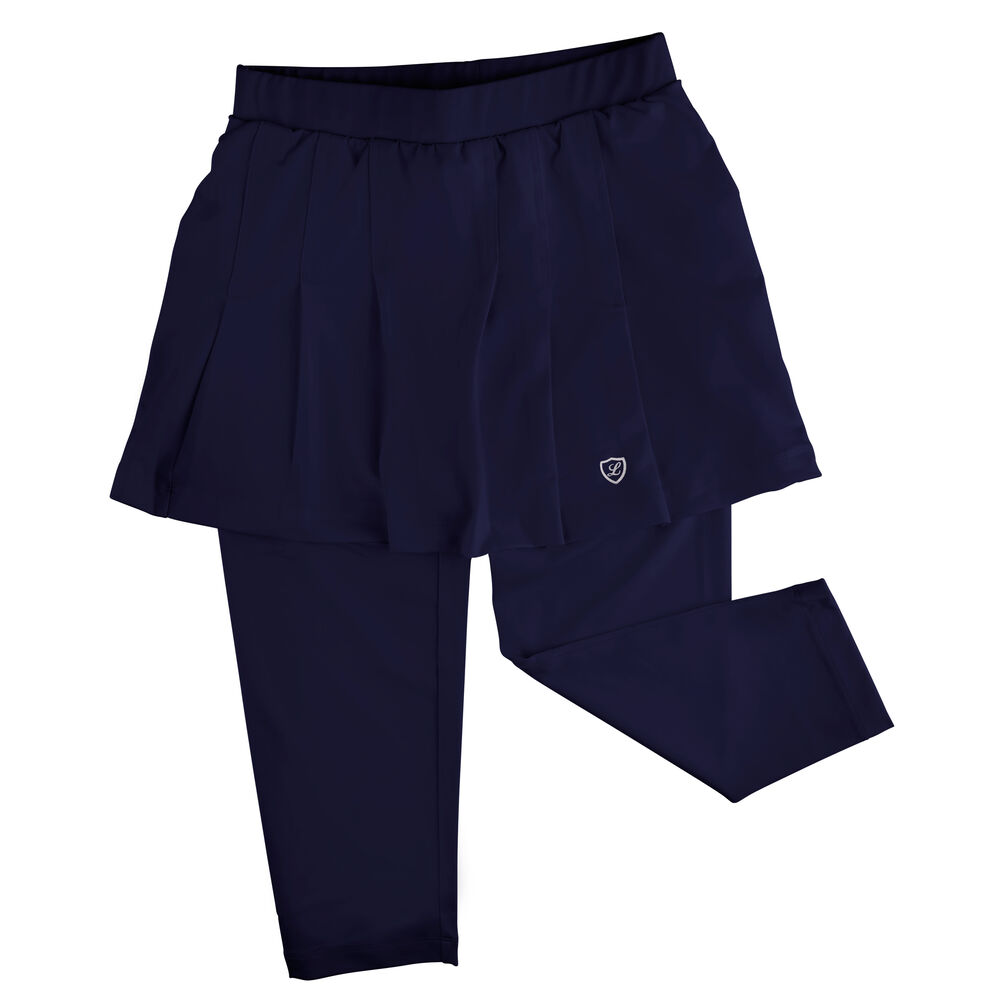 Limited Sports Club Fashion Falda Con Malla Con Pantalón 7/8 Integrado Mujeres - Azul Oscuro, Blanco