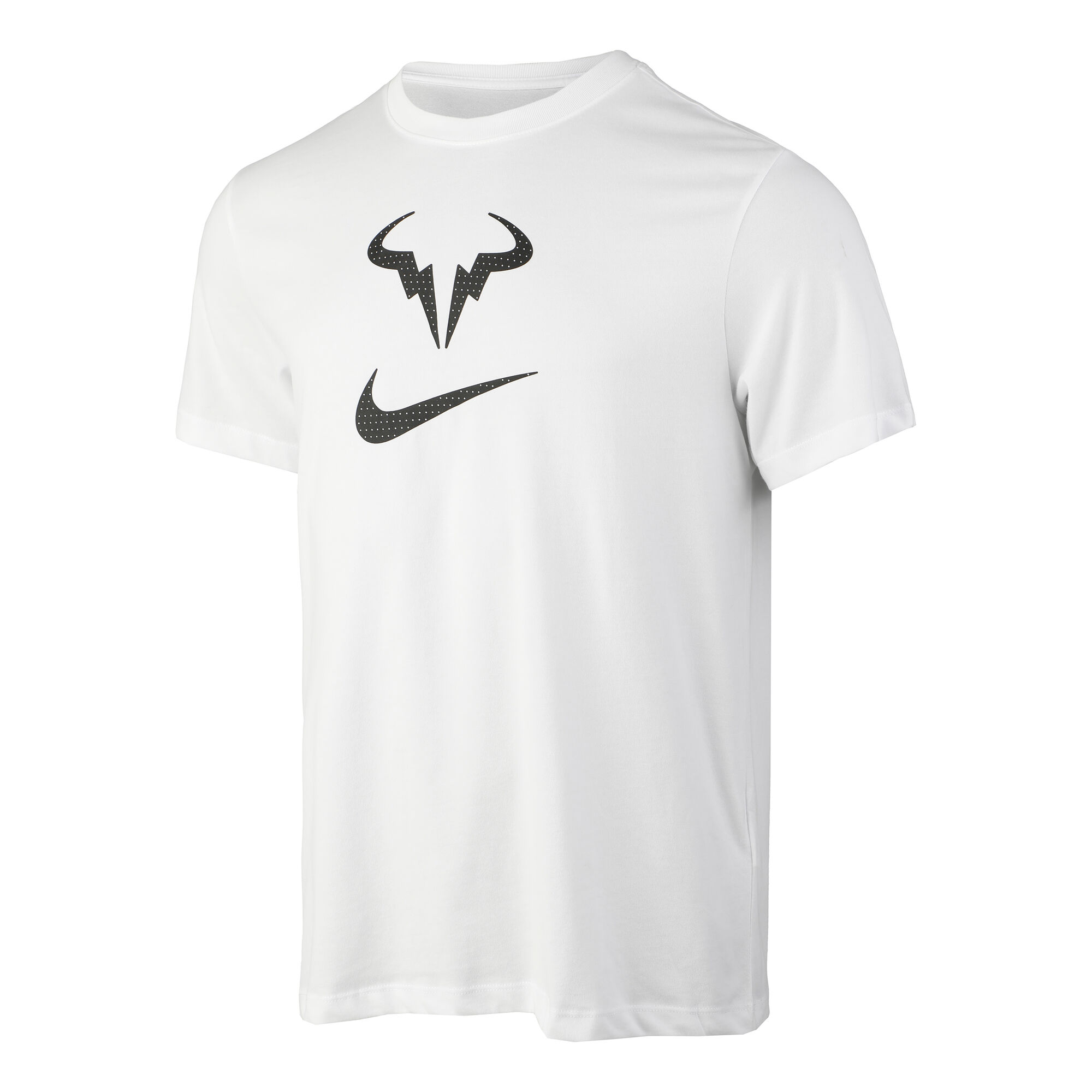 Nadal Court Dri-Fit Camiseta Manga Corta Hombres - Blanco, Negro compra online | Tennis-Point