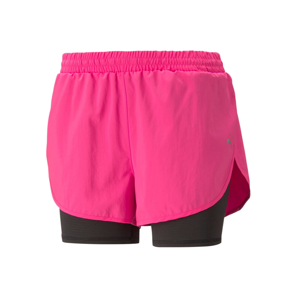Puma Run Favorite Woven 2in1 3in Pantalones Cortos Mujeres - Rosa, Negro
