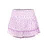 High Waist Petal Haze Falda Mujeres-Blanco,Rosa