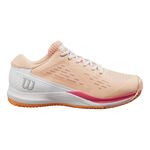 Zapatillas de tenis Wilson Wilson Rush Pro ACE CLY Zapatilla Tierra Batida Mujeres-Albaricoque,Blanco