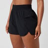 Borg Loose Shorts Mujeres-Negro