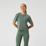 Ropa de tenis Bj&ouml;rn Borg Bj&ouml;rn Borg Studio Soft Cropped Camiseta de manga corta Mujeres - salvia