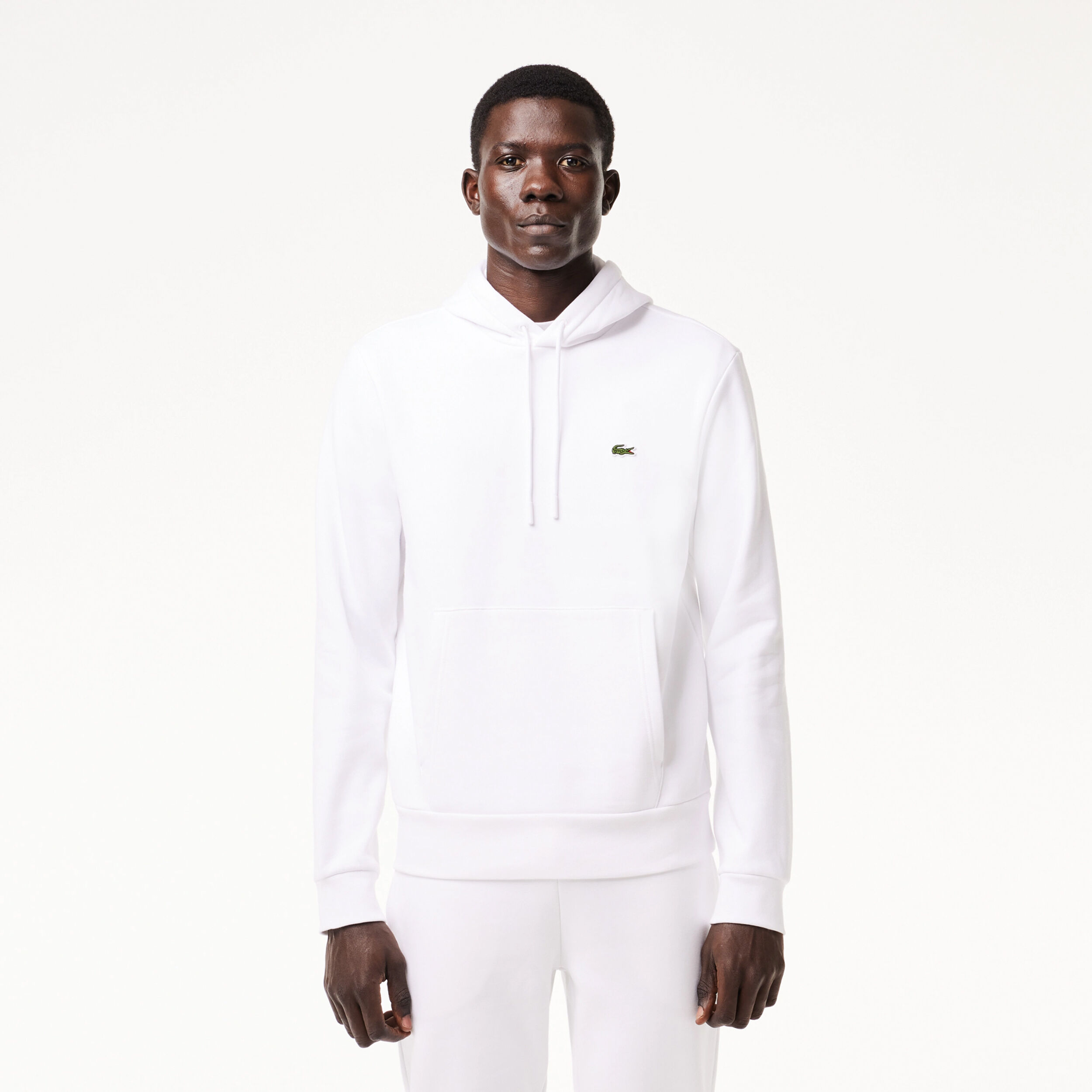 Sudadera lacoste blanca discount