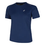 Ropa ASICS ASICS Road Camiseta De Running Mujeres-Azul Oscuro