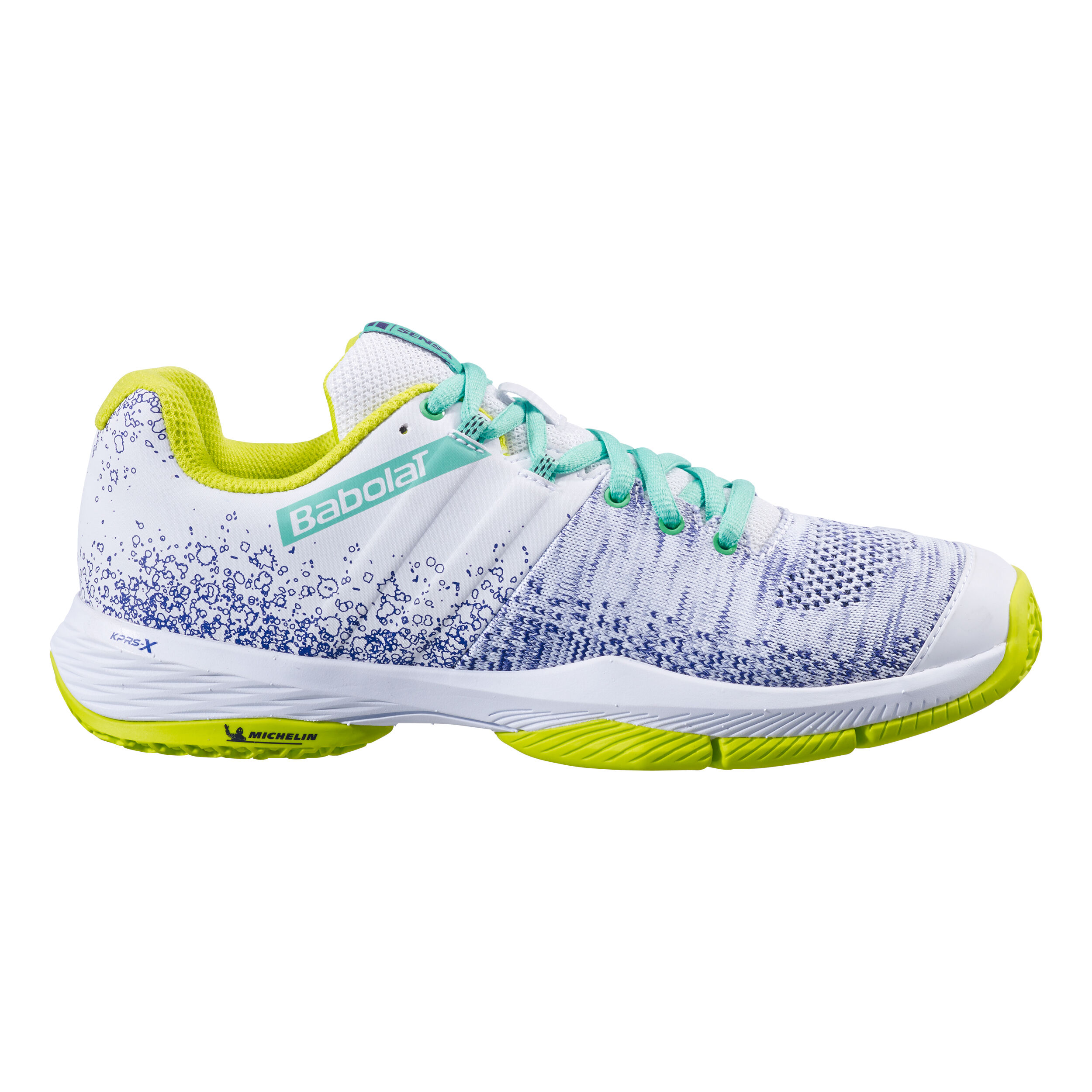 Buy Babolat Sensa Zapatilla De Padel Mujeres Blanco Amarillo online Tennis Point ES