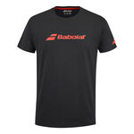 Ropa Babolat Babolat Exercise Camiseta De Manga Corta Hombres-Negro