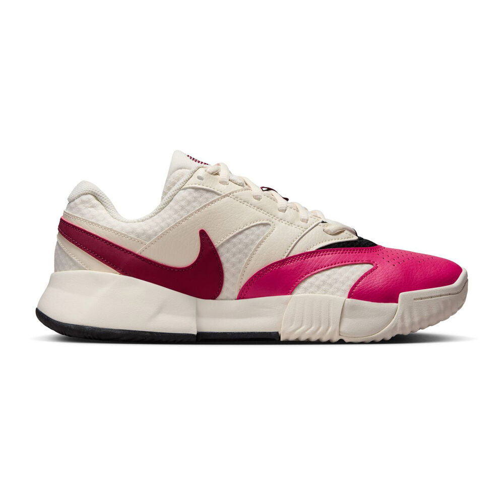 Nike Court Lite 4 Zapatilla Tierra Batida Mujeres-Crema,Rojo