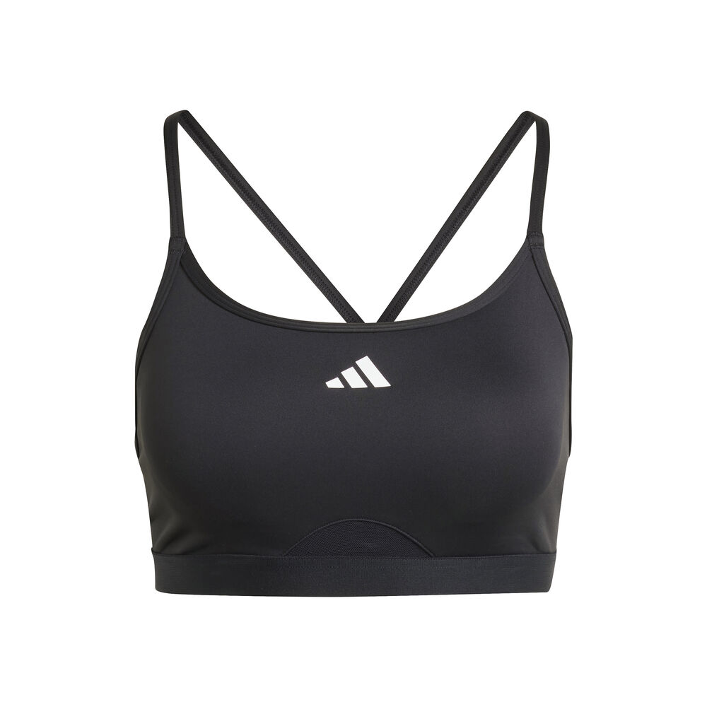 adidas Aeroreact Training 3 Stripes Sujetador Deportivo Mujeres-Negro