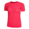 Regular Camiseta De Running Mujeres-Rosa Neón