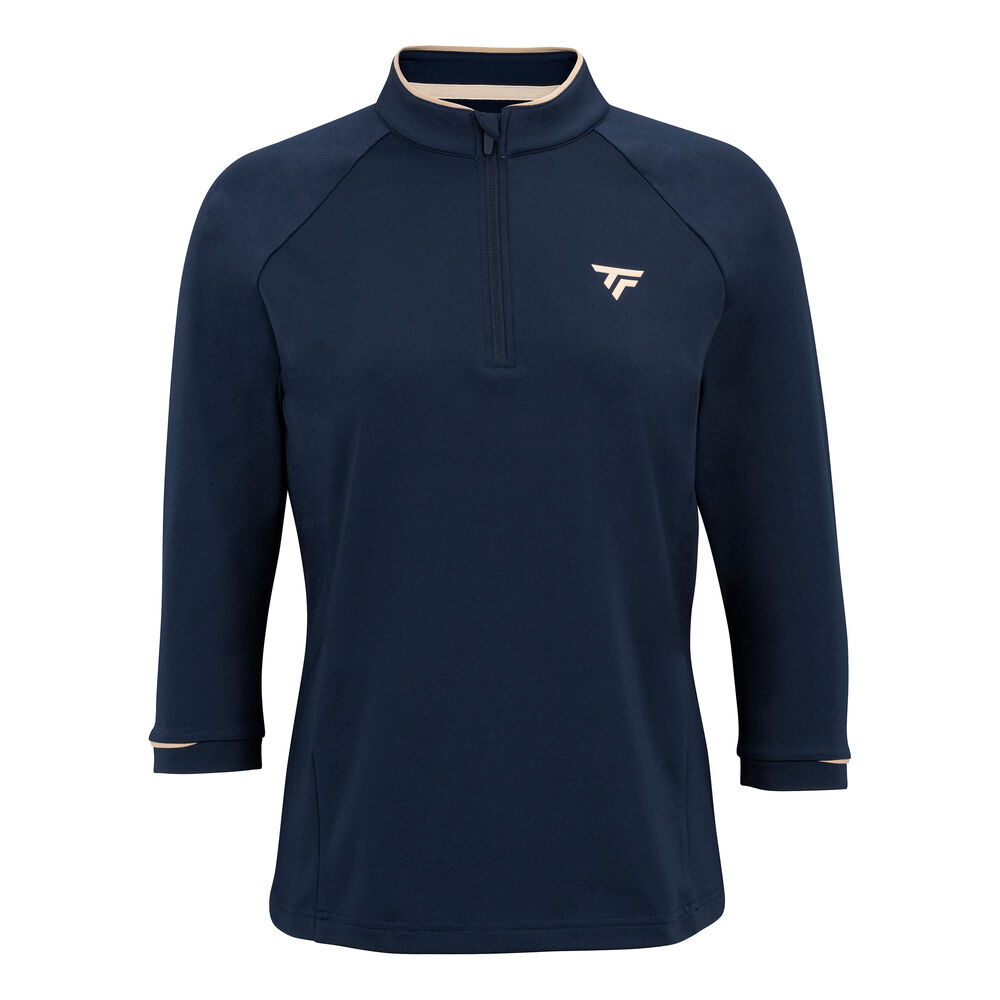 Tecnifibre Thermozip 3/4 Camiseta de manga larga Mujeres-azul oscuro