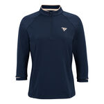 Ropa Tecnifibre Tecnifibre Thermozip 3/4 Camiseta de manga larga Mujeres-azul oscuro