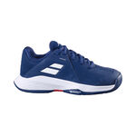 Zapatillas de tenis Babolat Babolat Propulse 3 Zapatilla Todas Las Superficies Ni&ntilde;os-Azul Oscuro,Blanco
