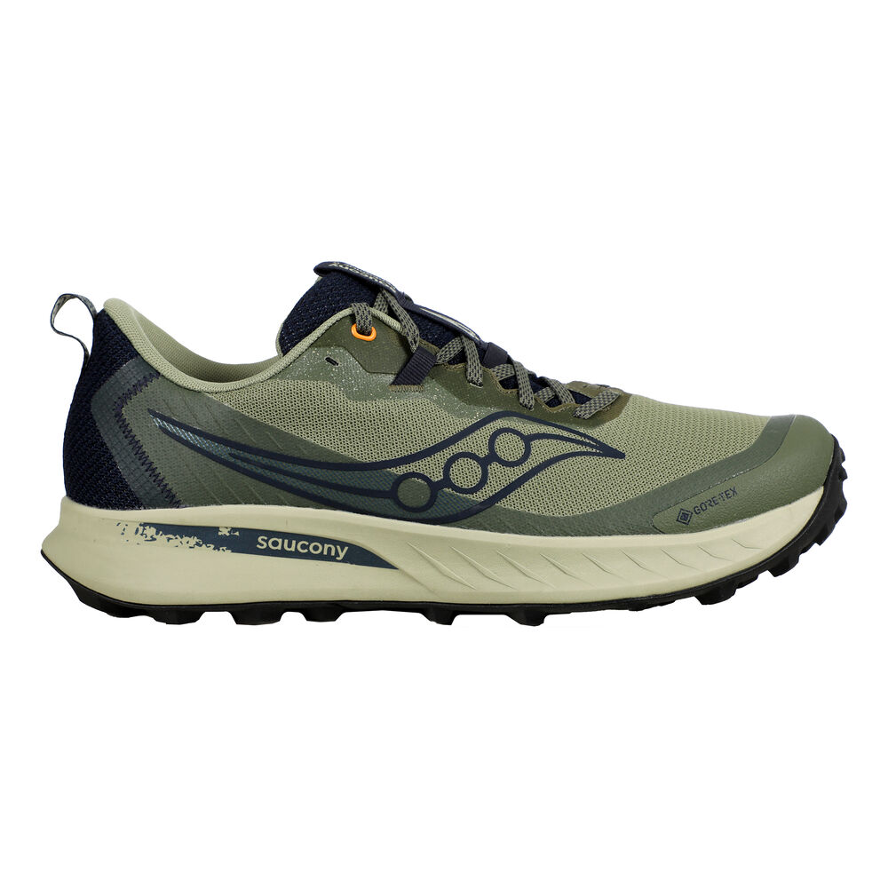 Saucony Peregrine 15 GTX Zapatilla Trail Hombres - Verde, Azul Oscuro