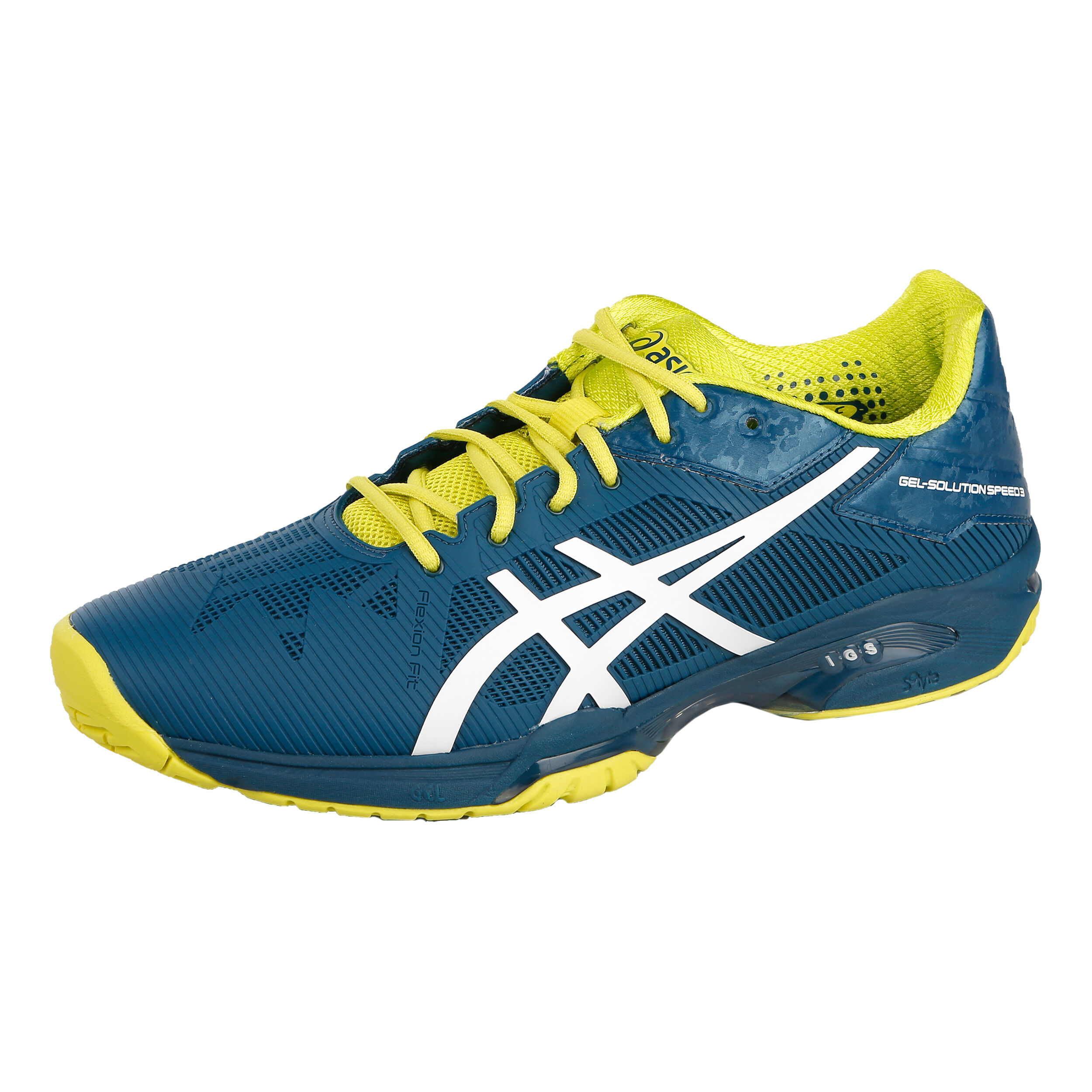 Gel Solution Speed 3 Zapatilla Todas Las Superficies Hombres Color Petr leo Amarillo Ne n