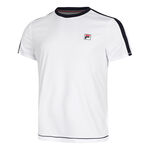 Ropa Fila Fila Elias Camiseta De Manga Corta Hombres-Blanco,Azul Oscuro