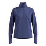 Ropa Odlo Odlo Essential Thermal Midlayer 1/2 Zip Camiseta De Running Mujeres-Azul