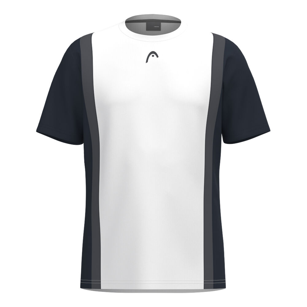 HEAD Club 25 Tech Camiseta De Manga Corta Hombres-Azul Oscuro,Blanco