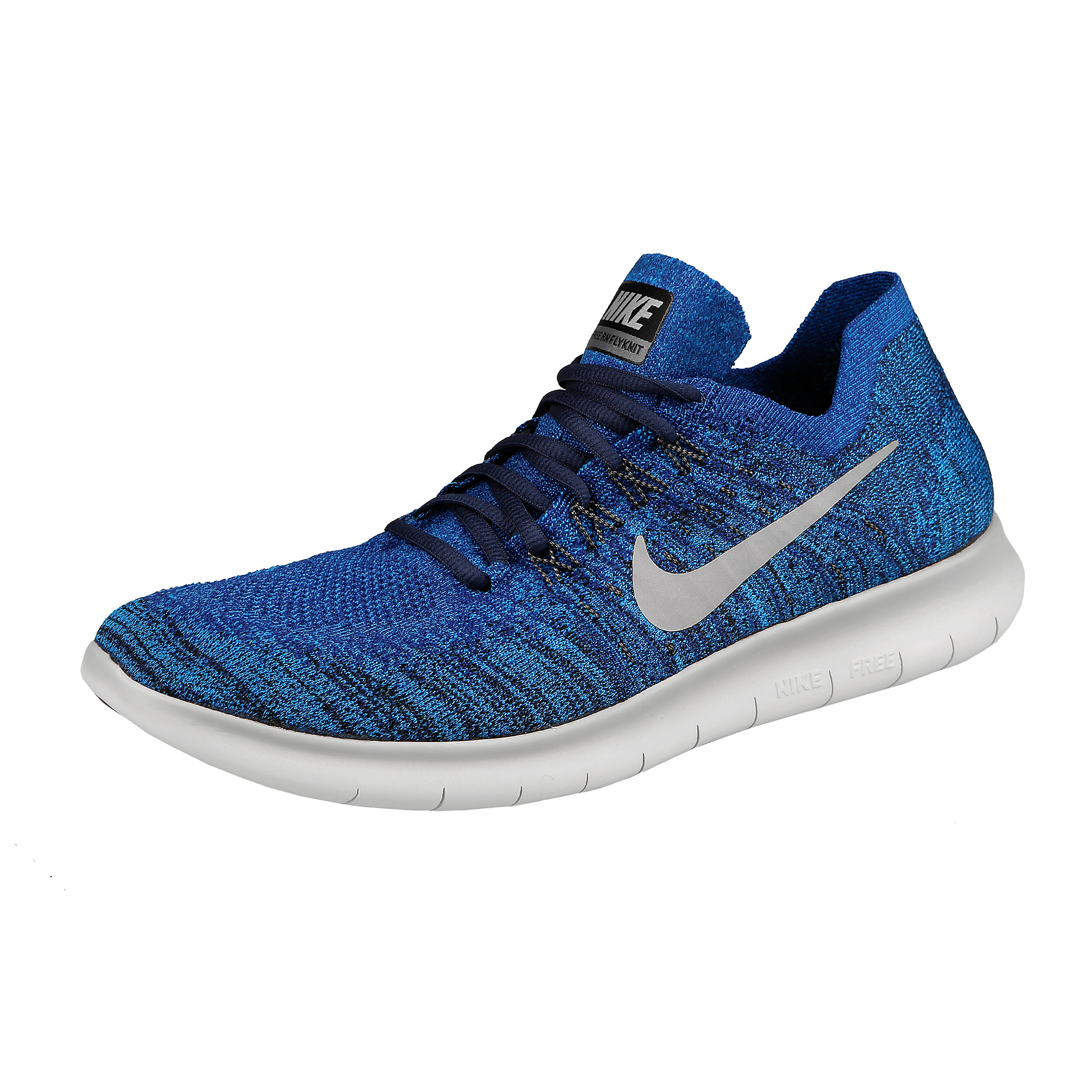 Buy Nike Free Run Flyknit 2017 Zapatilla De Entrenamiento Hombres Azul Oscuro Gris Oscuro online Tennis Point ES