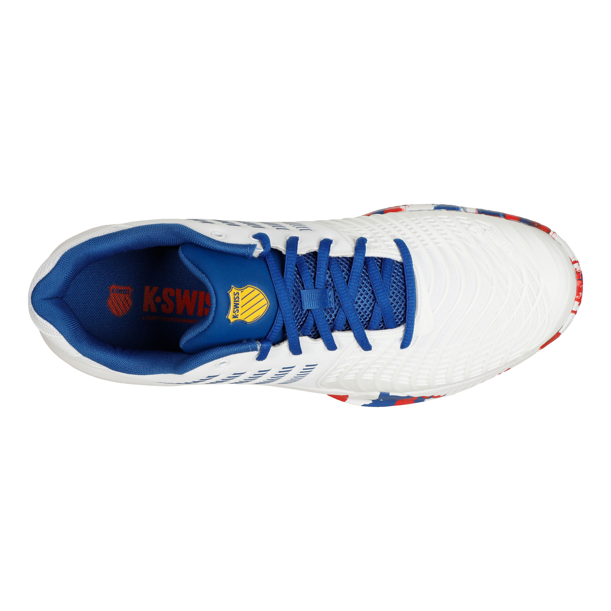 Zapatillas tenis KSwiss Express Light 3 blanco azul rojo hombre