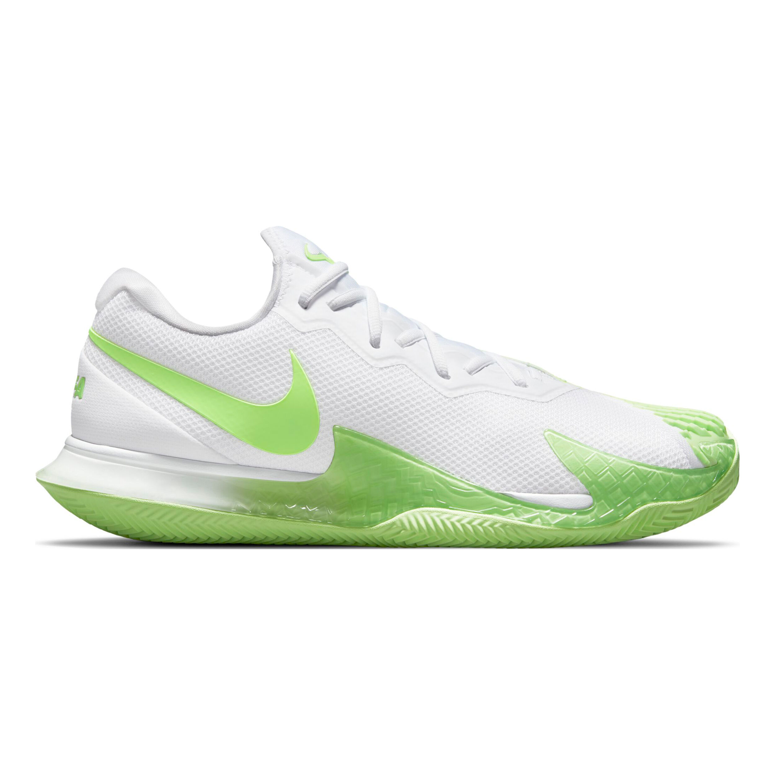 Rafael Nadal Zoom Vapor Cage 4 Zapatilla Tierra Batida Hombres Blanco Verde Ne n