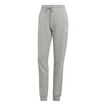 Ropa adidas adidas Essentials Linear French Terry Cuffed Pantal&oacute;n De Entrenamiento Mujeres-Gris Claro,Blanco