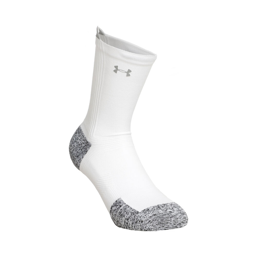 Under Armour AD Run Cushion Calcetines Para Correr - Blanco, Gris