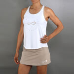 Padelbekleidung Endless Endless Cercle Camiseta de tirantes Mujeres-blanco, beige