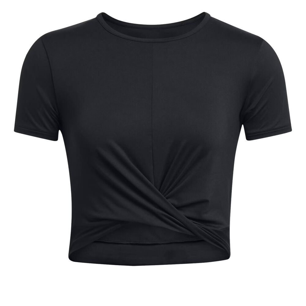Under Armour Motion Crossover Crop Camiseta De Manga Corta Mujeres - Negro