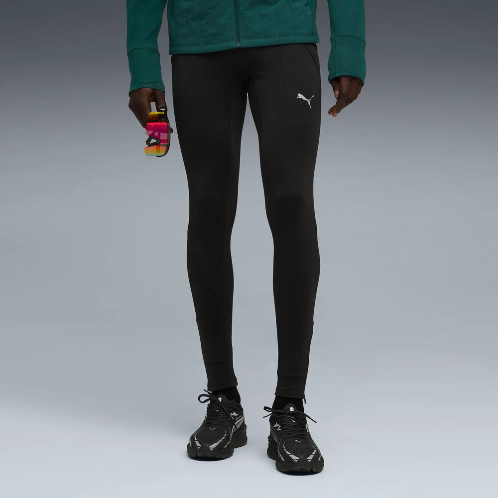 Puma Microfleece Tight Mallas Para Correr Hombres - Negro