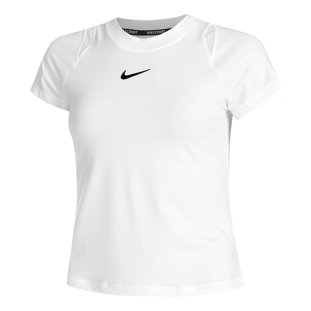Nike Court Dri-Fit Advantage Camiseta De Manga Corta Mujeres-Blanco