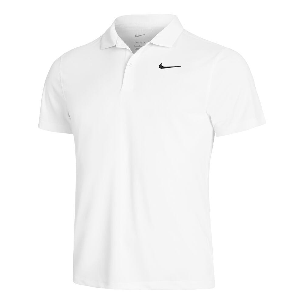 Nike Dri-Fit Solid Polo Hombres-Blanco