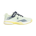 Zapatillas de tenis Quiet Please Quiet Please Match Velcro Clay Zapatilla Tierra Batida Niños-Lima,Amarillo