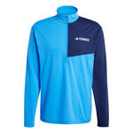 Ropa adidas adidas Terrex MT Half-Zip  Camiseta de running Hombres-azul