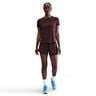 Dri-Fit One Mid Rise 2in1 3in Shorts Mujeres - rojo oscuro, plateado