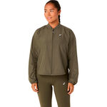 Ropa ASICS ASICS Nagino Run Adjustable Chaqueta para correr Mujeres-verde