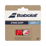 Accesorios para raquetas Babolat Babolat Strike Damp Antivibradores Pack De 2-Blanco