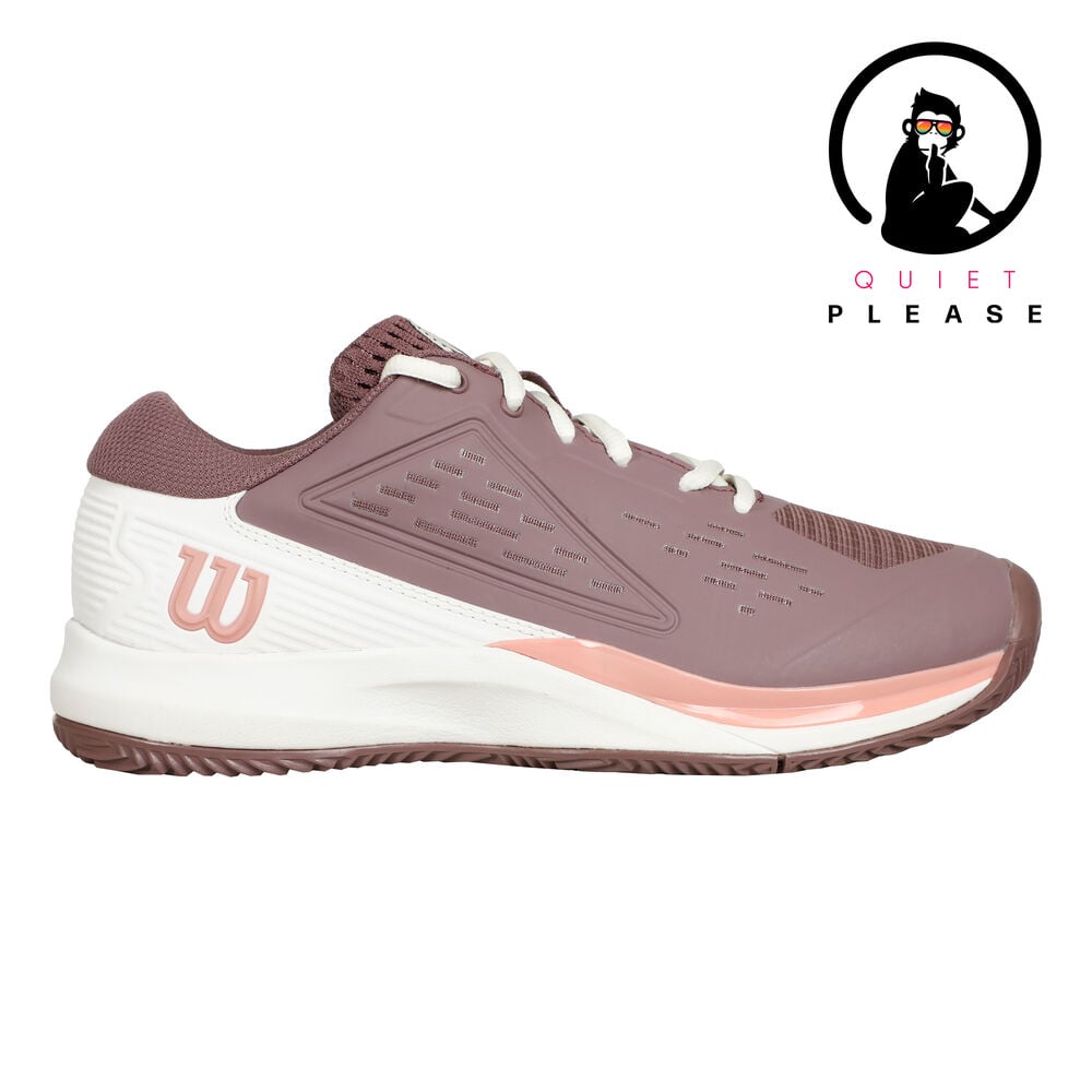 Wilson Rush Pro ACE Quiet Please Zapatilla Tierra Batida Mujeres-Lila