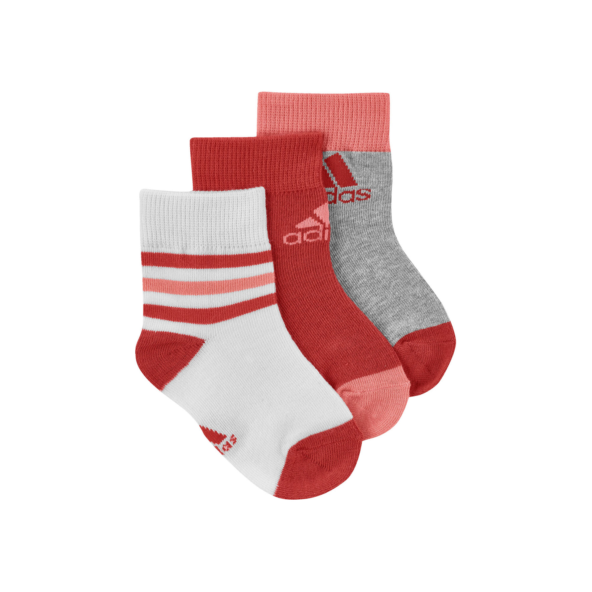 Buy adidas Little Ankle Pack Calcetines De Tenis Pack De 3 Niños Rojo