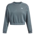 Ropa Under Armour Under Armour Rival Fleece Piped Crew Sudadera Mujeres - azul-gris, 