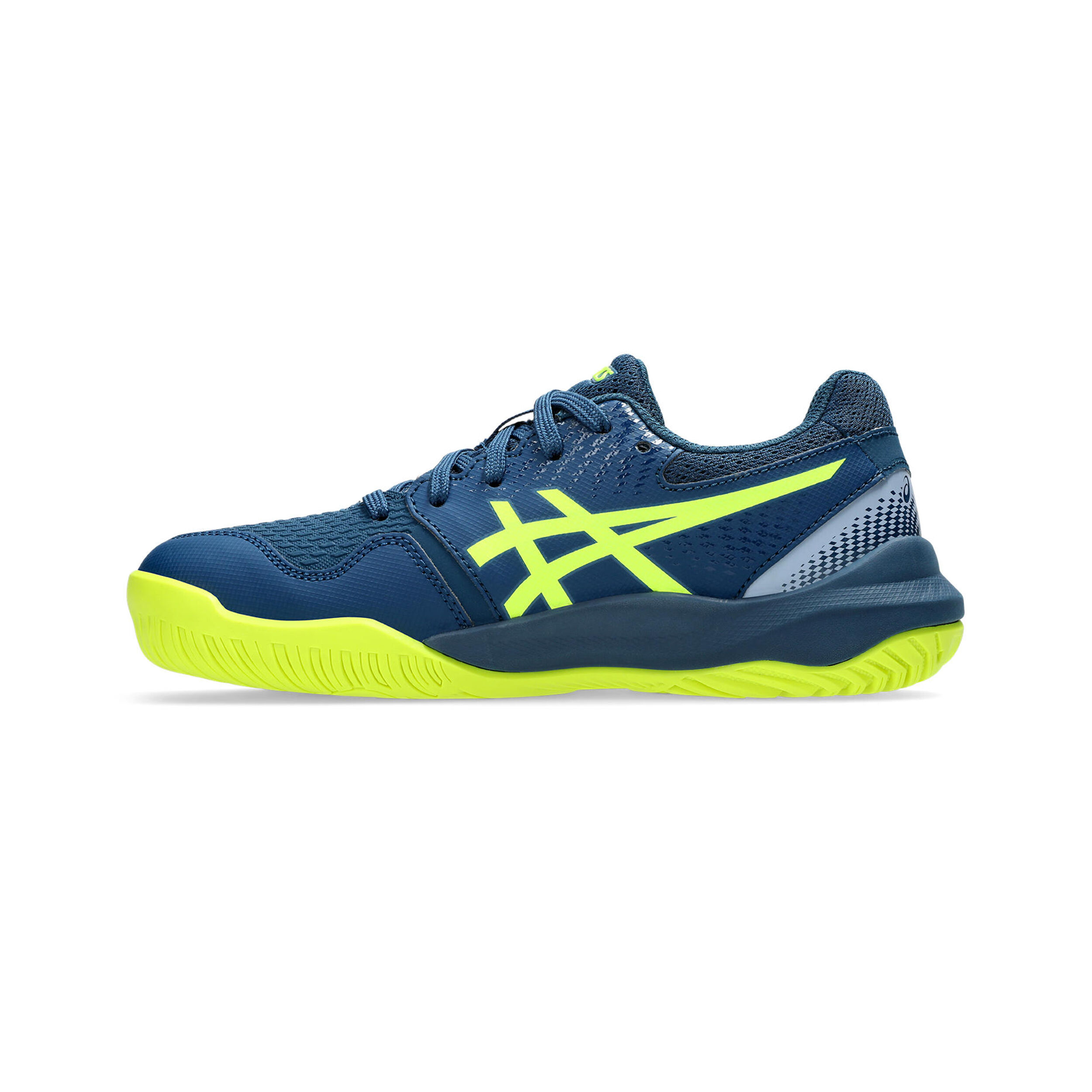 Buy ASICS Gel Resolution 9 GS Zapatilla Todas Las Superficies Ninos Azul Oscuro Amarillo Neon online Tennis Point ES