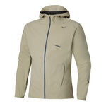 Mizuno Mizuno Tech Light Hooded Chaqueta para correr Hombres - beige
